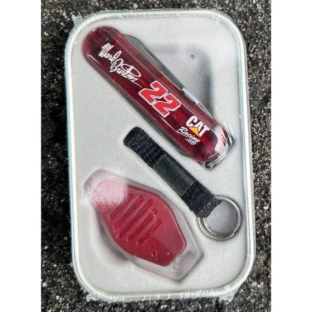 Victorinox Swiss Army Knife Ruby Translucent Ward Burton 22 CAT Racing NIB